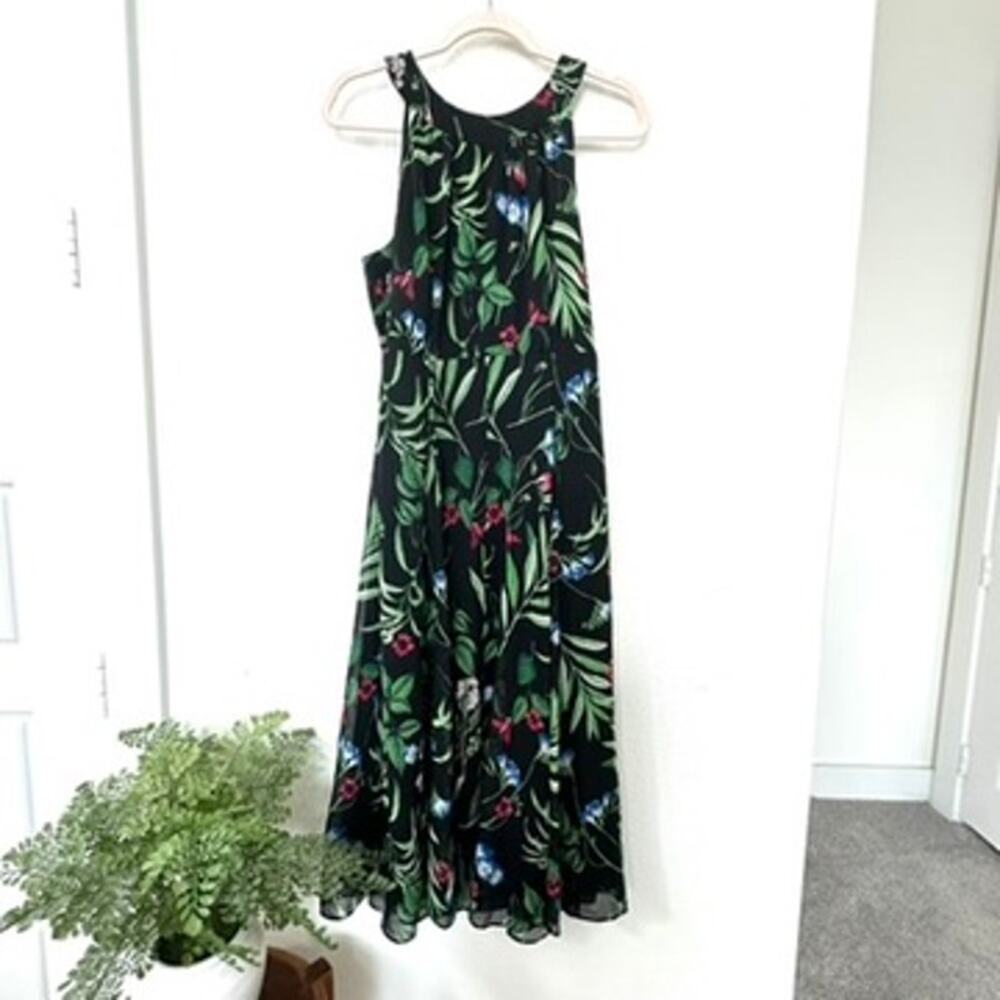 Tommy Hilfiger Floral Print Halter Midi‎ Dress, Size 10